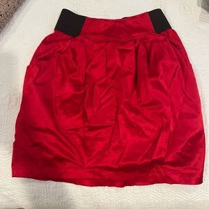 Red Satin Skirt! ♥️♥️♥️♥️
